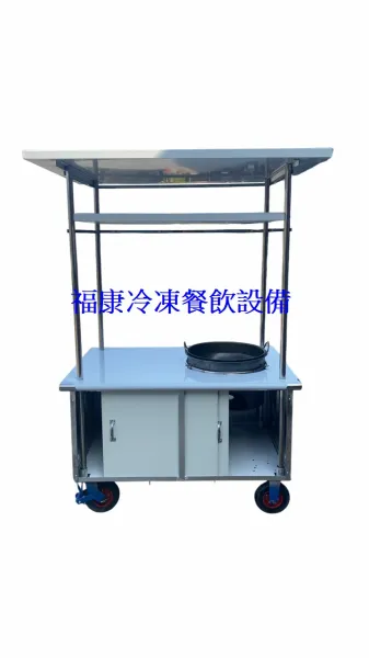 訂製營業用移動式2尺8ㄨ4尺2餐車/鐵桶/煞車輪/招牌板溝