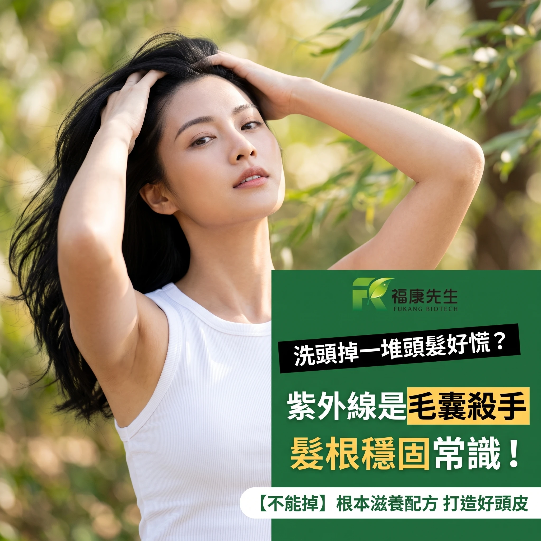 洗頭掉一堆頭髮好慌？夏天紫外線竟然是毛囊殺手！一文看懂「髮根穩固常識」與日常保養迷思