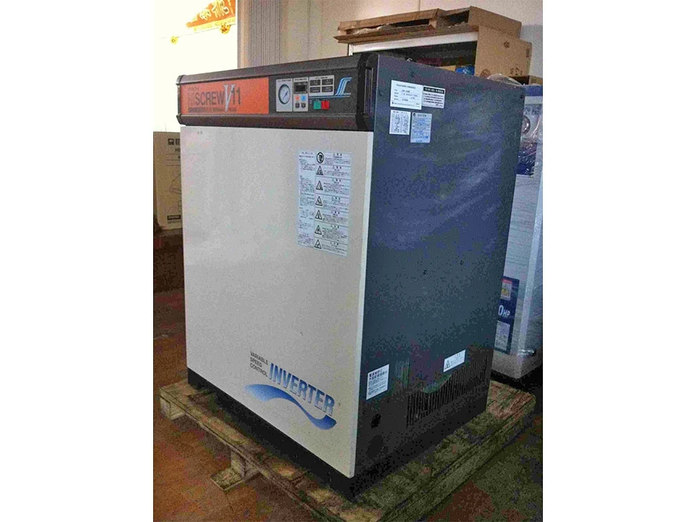 中古15HP日立變頻螺旋式空壓機1050901-1