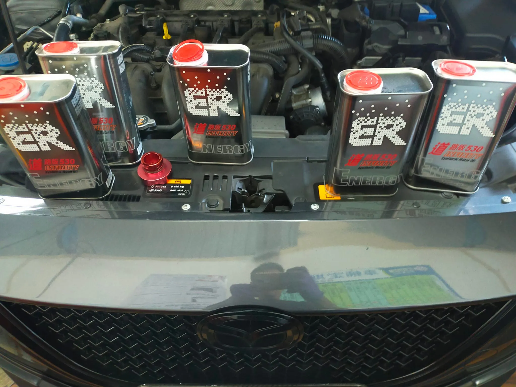 感謝好友吳董信任來廠酯定ER530機油保養愛車，更換變速箱油，清洗積碳！