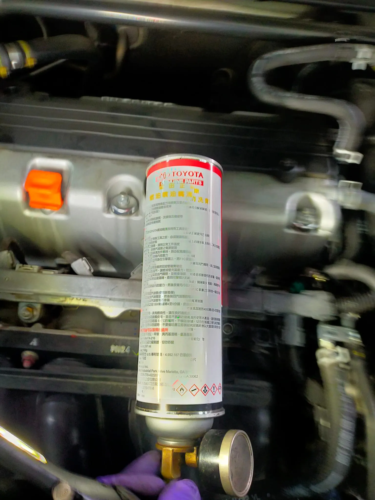 感謝好友陳董信任來廠指定ER530機油保養愛車，清洗噴油嘴！