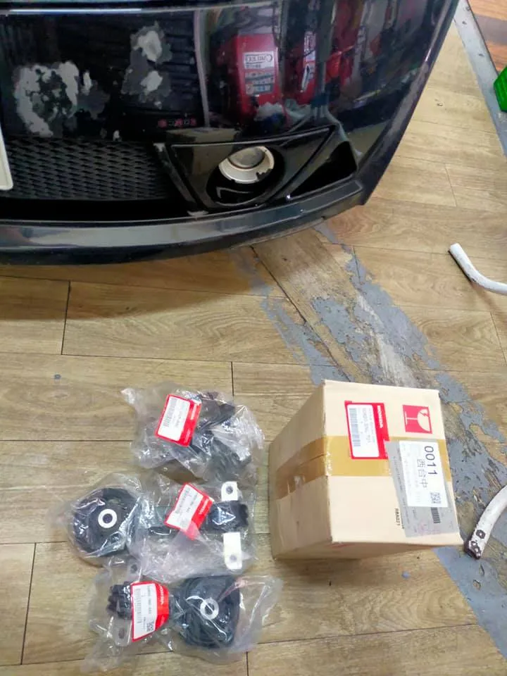 感謝好友盧董信任來廠處理車子抖動，更換全車引擎支撐墊，清洗積碳！