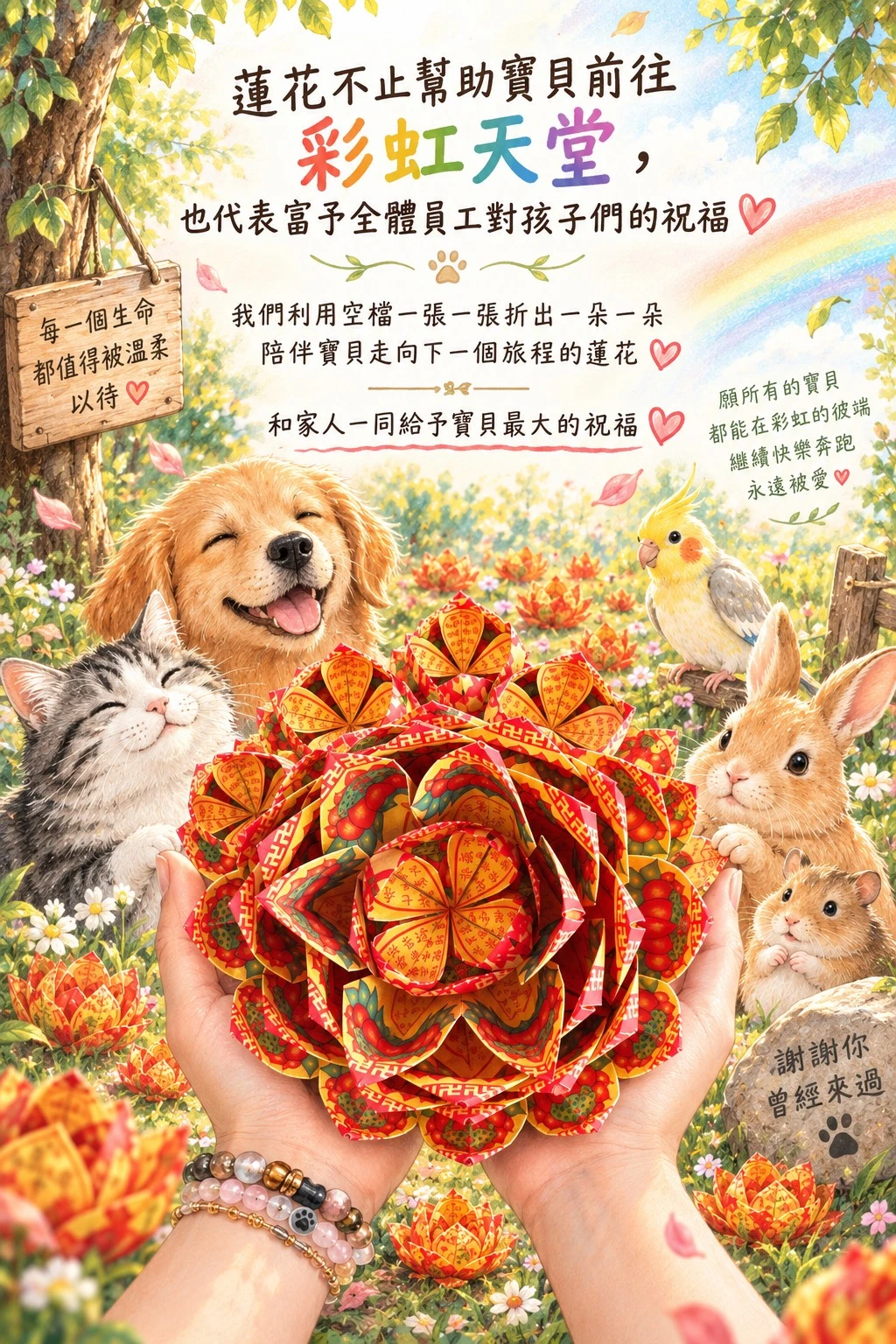 一朵蓮花，一份送給寶貝的祝福
