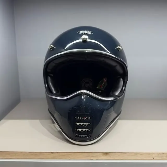 Mongolian 星戰帽 復古山車帽 石墨藍