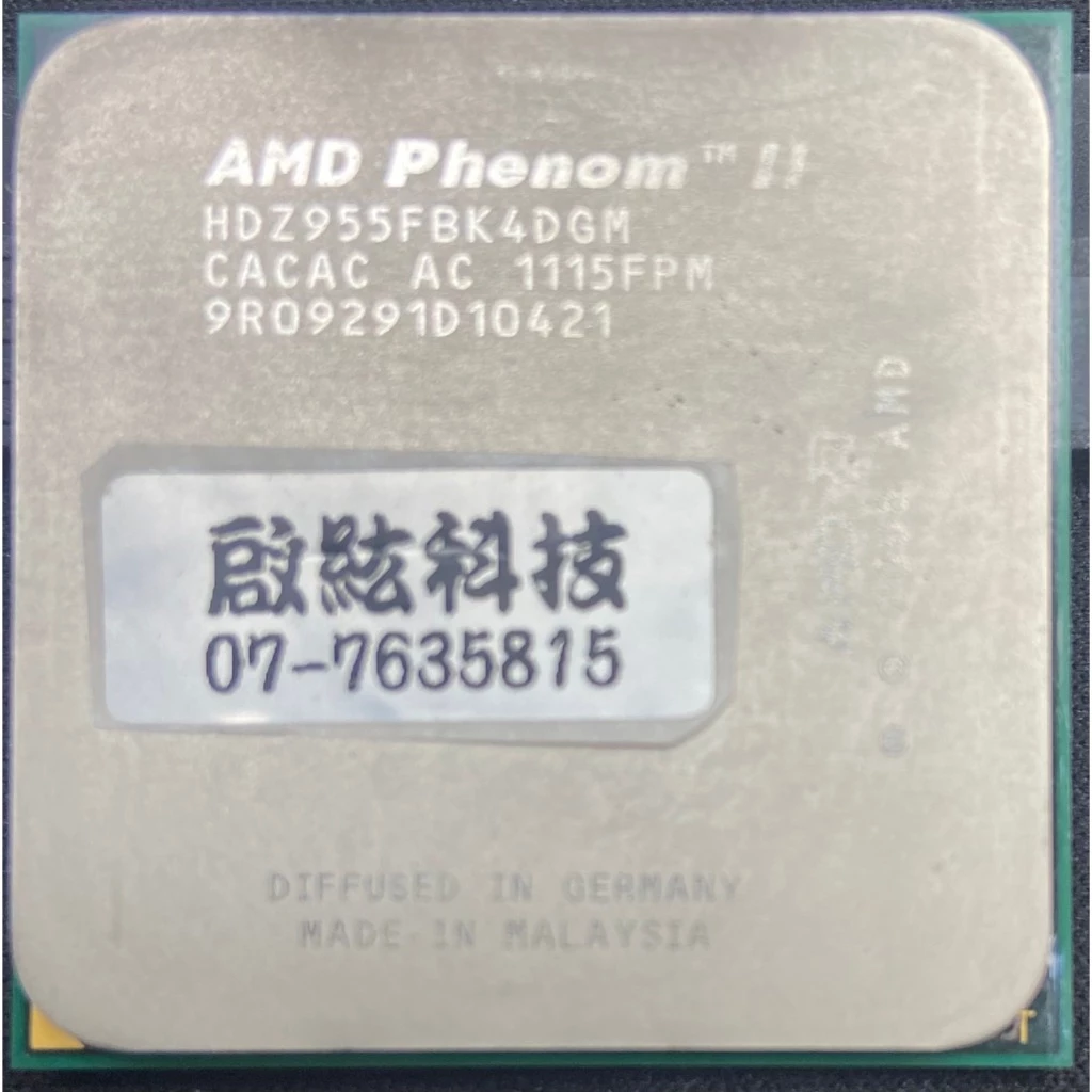 AMD Phenom II X4 955 黑盒版 AM3 CPU