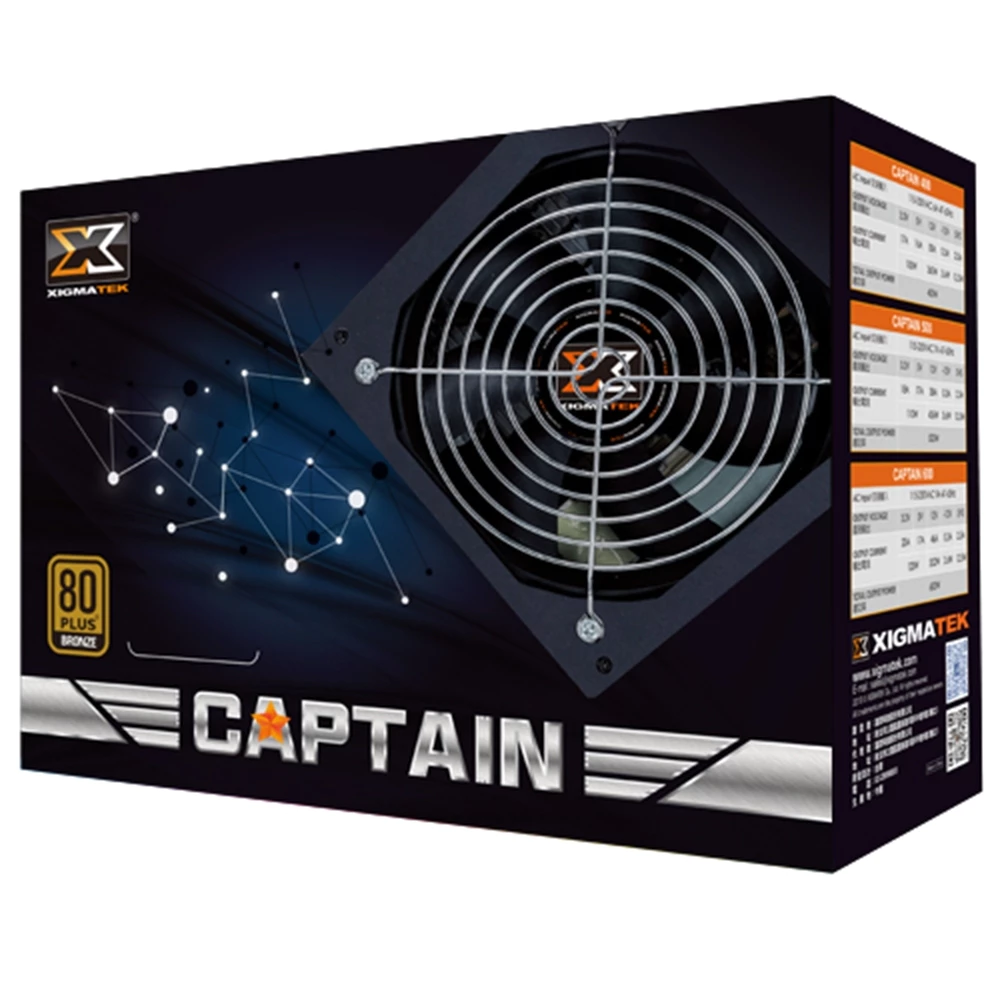 XIGMATEK 富鈞科技 Captain 600W 80+銅牌 電源供應器