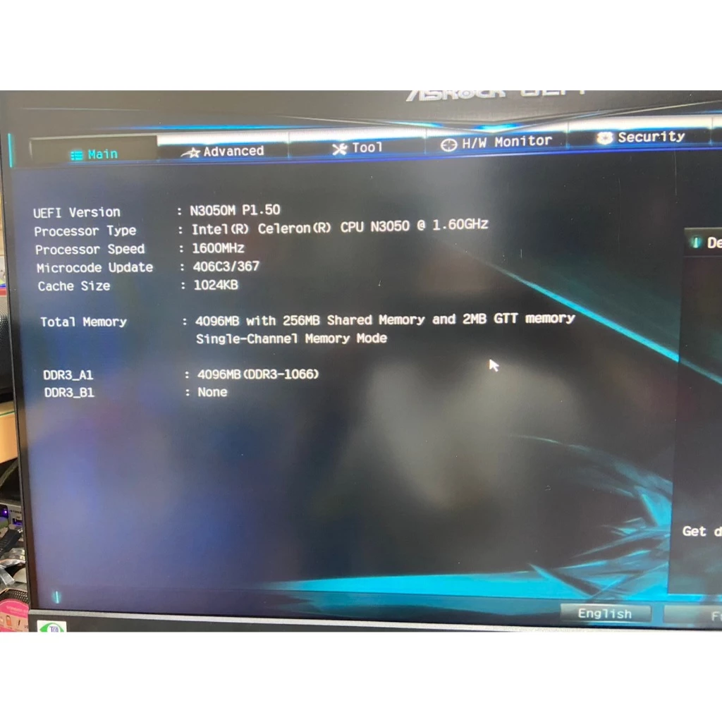 華擎 N3050M 集成 INTEL N3050 處理器