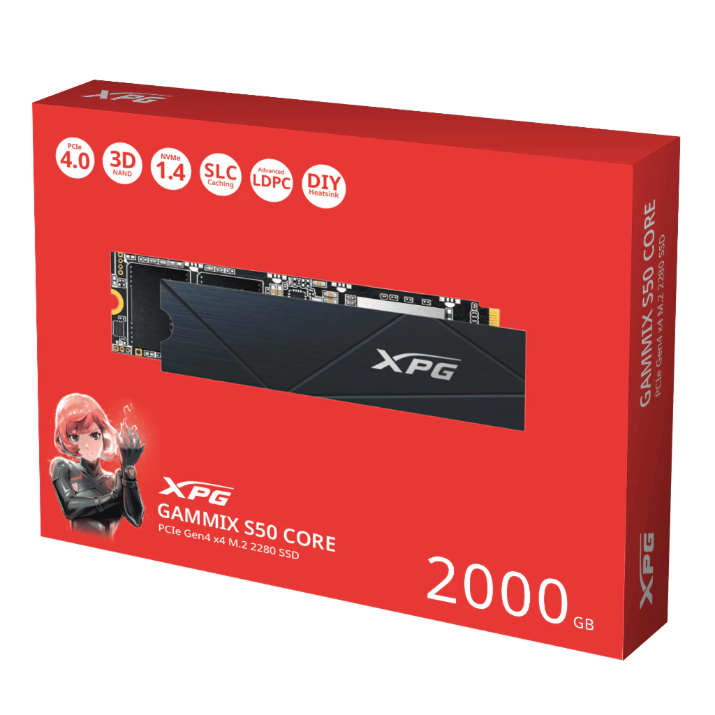 威剛 S50 CORE Gen4 x4 M.2 2280 2TB 固態硬碟