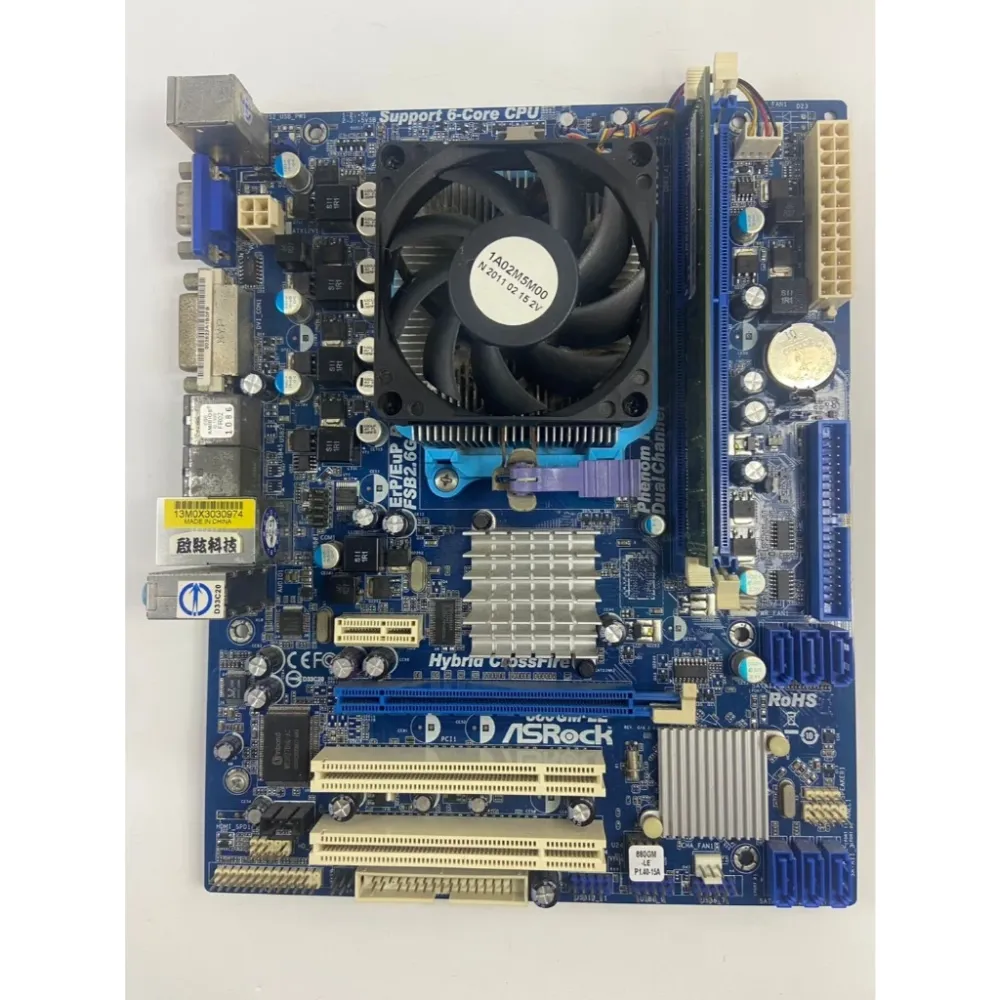 華擎 880GM-LE AM3 主板+X2 250 CPU + D3 4G