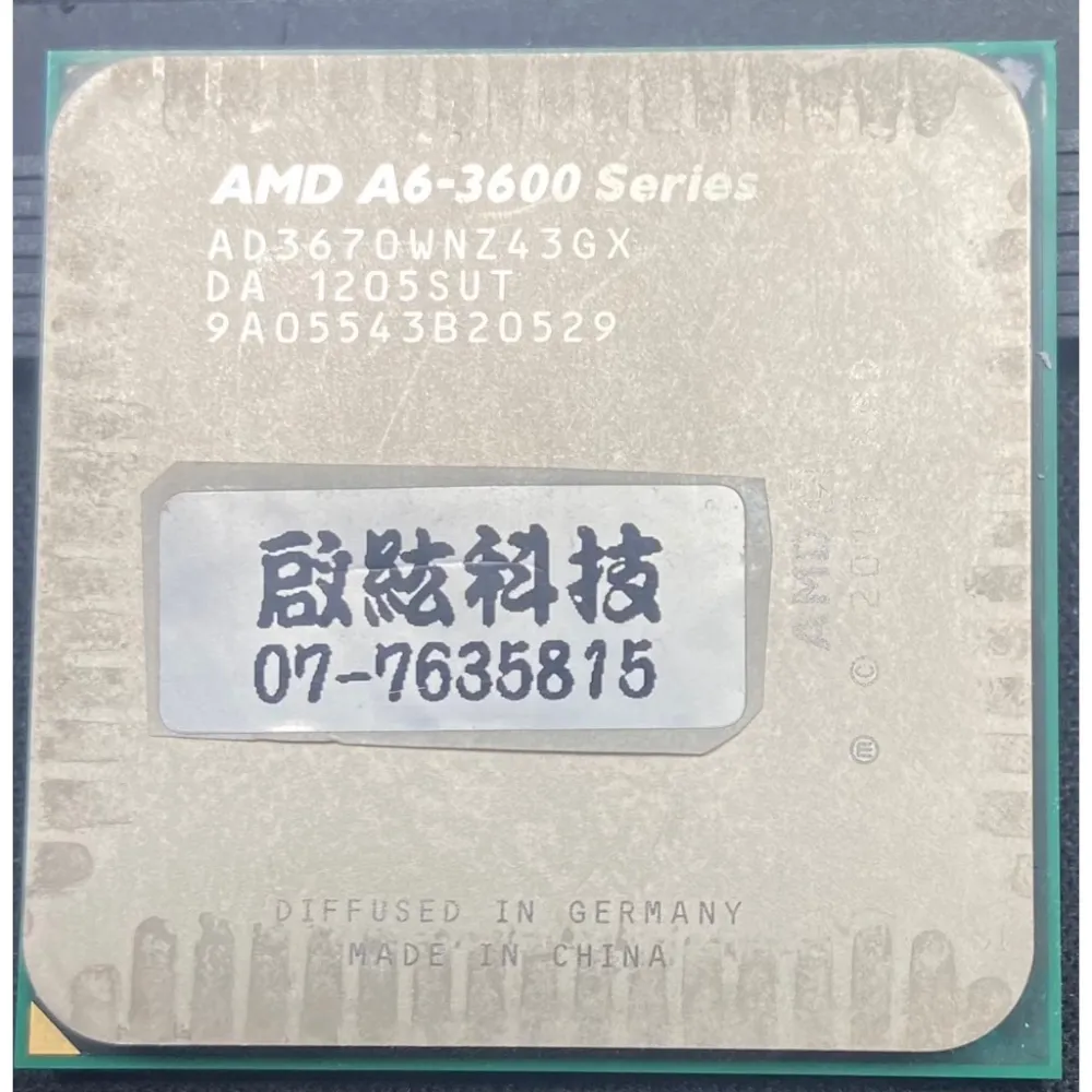 AMD A6-3670 FM1 CPU