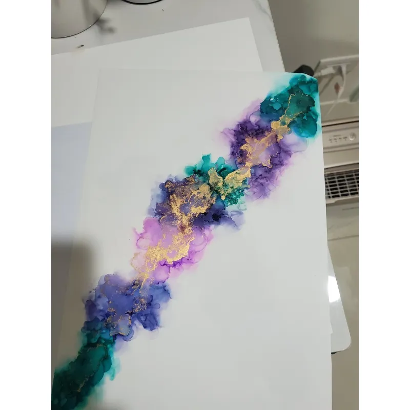 單堂課程（適合小孩）-酒精流動墨水畫（兩張A4紙作品）