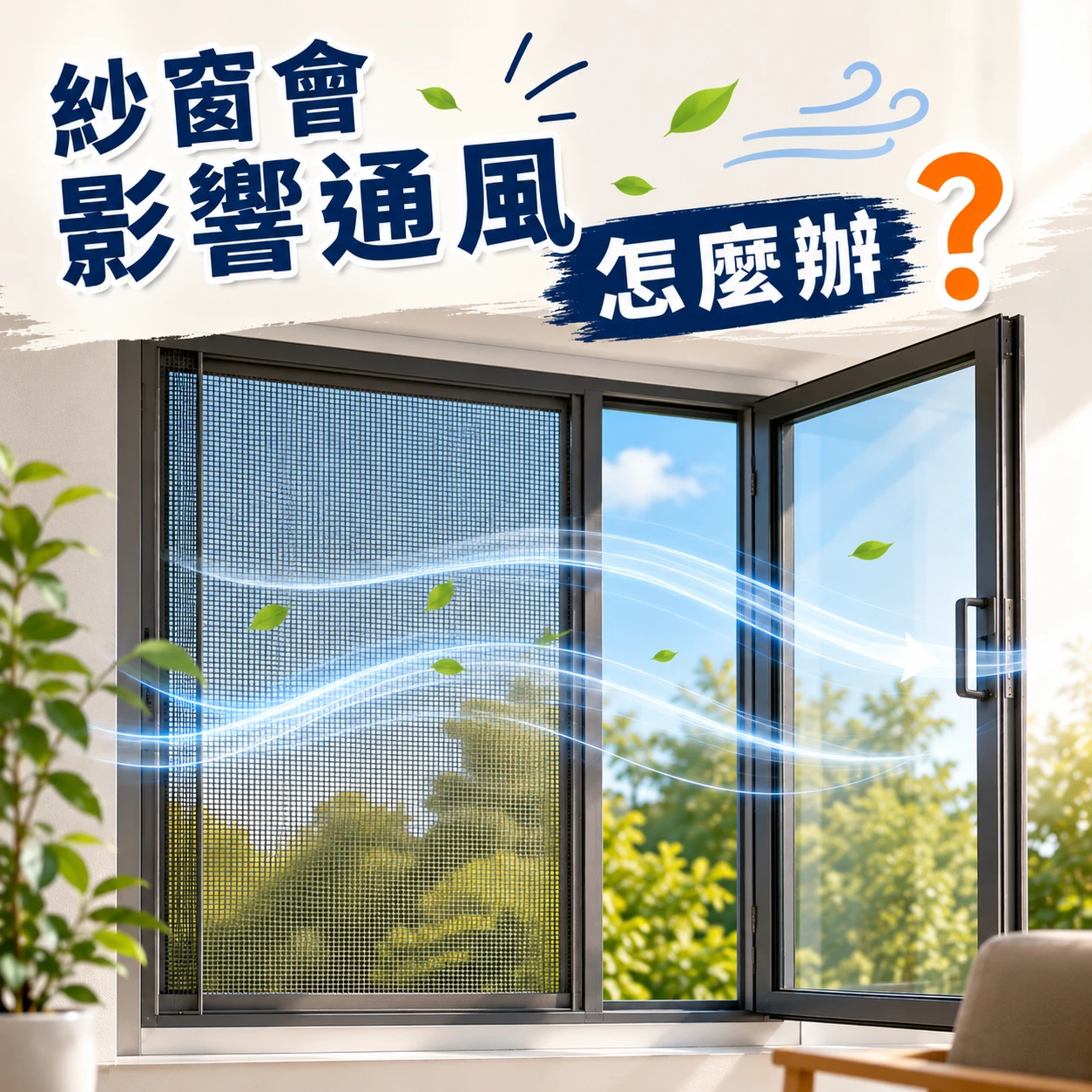 紗窗會影響通風怎麼辦？｜防霾紗網安裝｜防霾紗網訂製｜