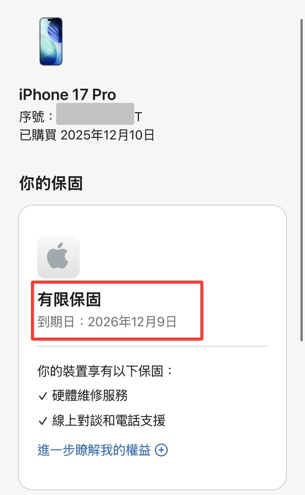 17 Pro 256G 銀 電池100% #08