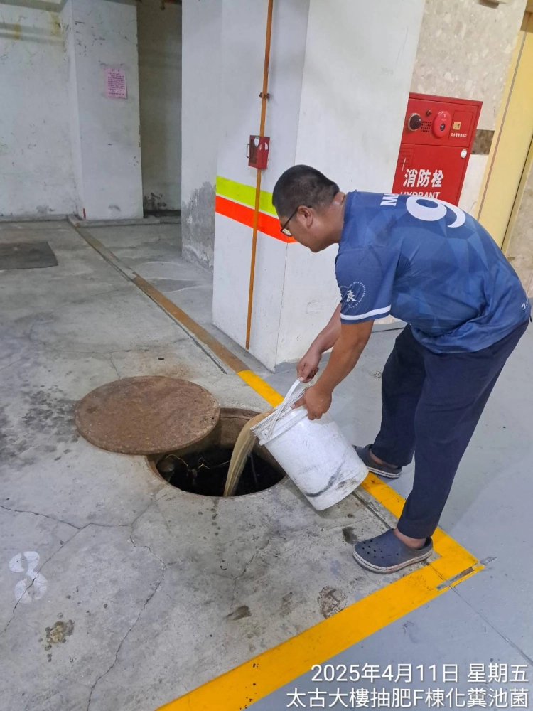 大樓地下室抽肥及投菌