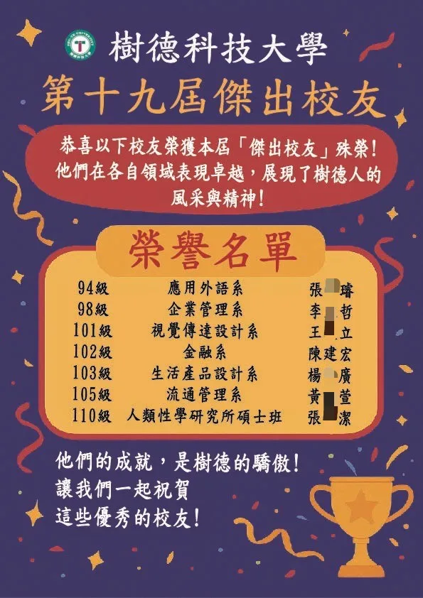 賀!陳建宏律師榮獲樹德科大傑出校友殊榮