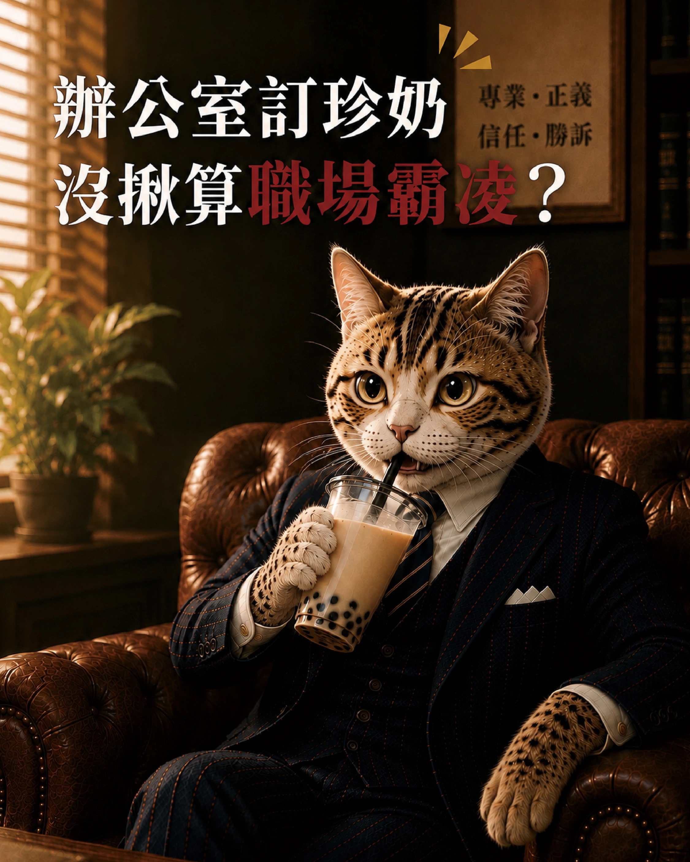 辦公室訂珍奶「沒揪」算職場霸凌？