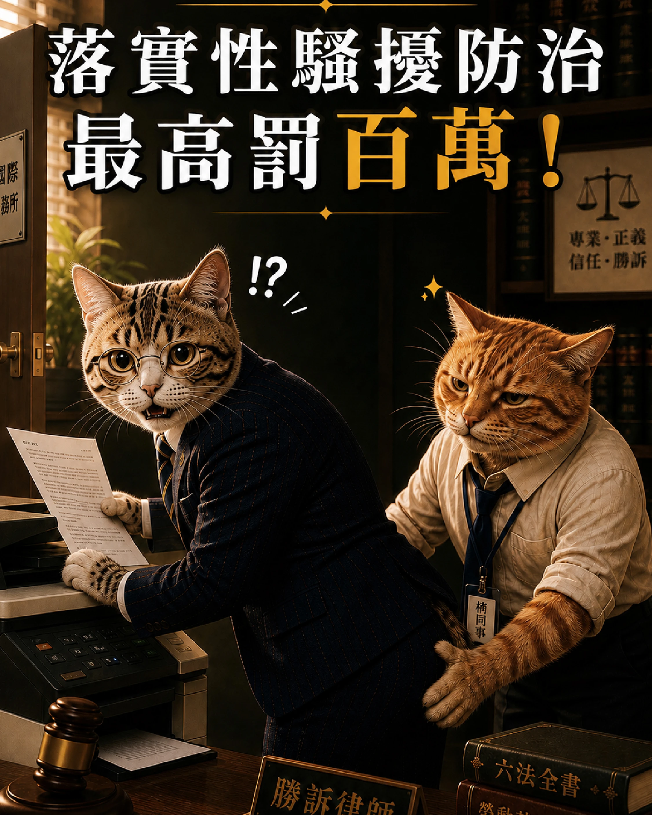 落實性騷擾防治，老闆配偶、股東等比照「最高負責人」責任