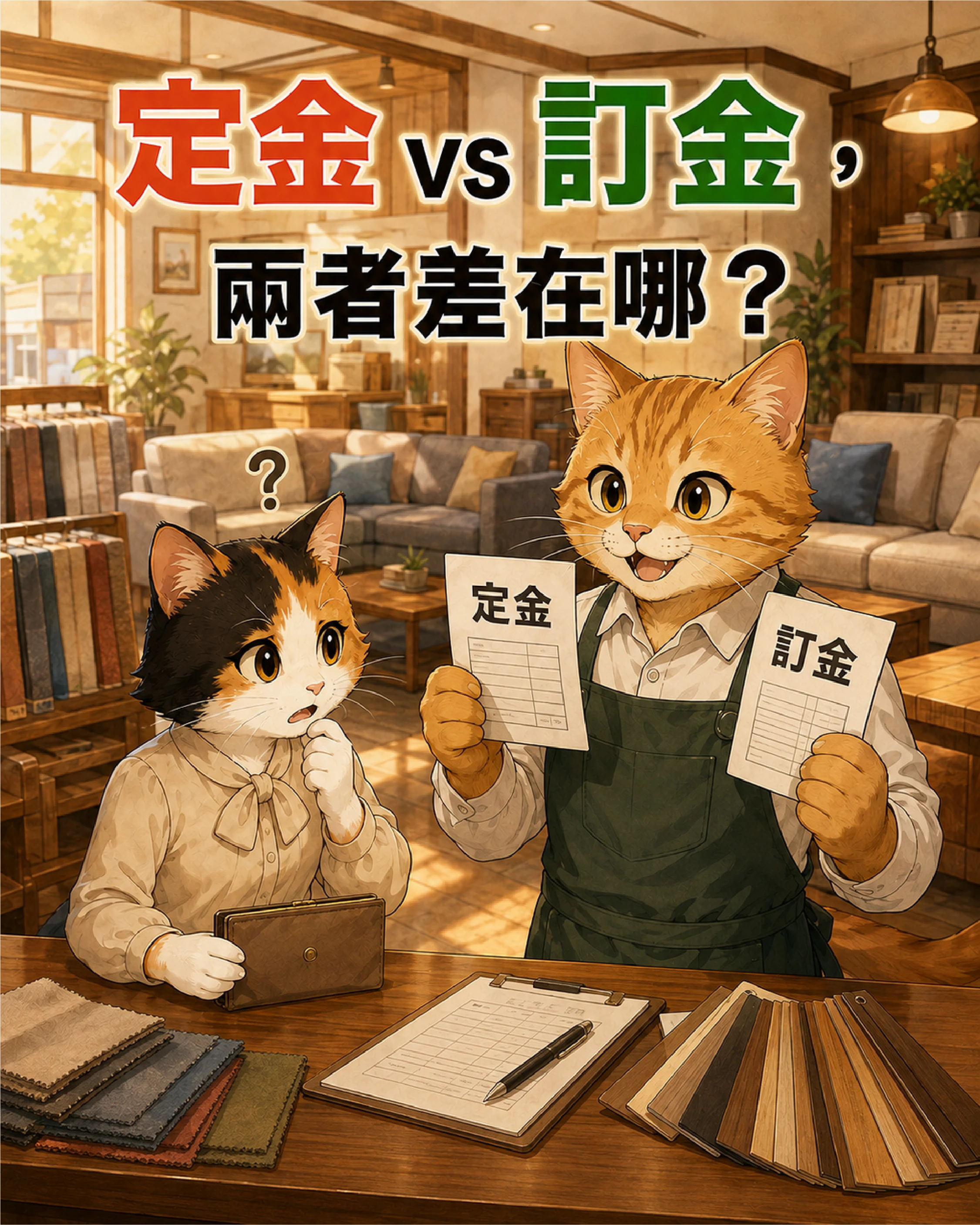 定金vs訂金 兩者差在哪？