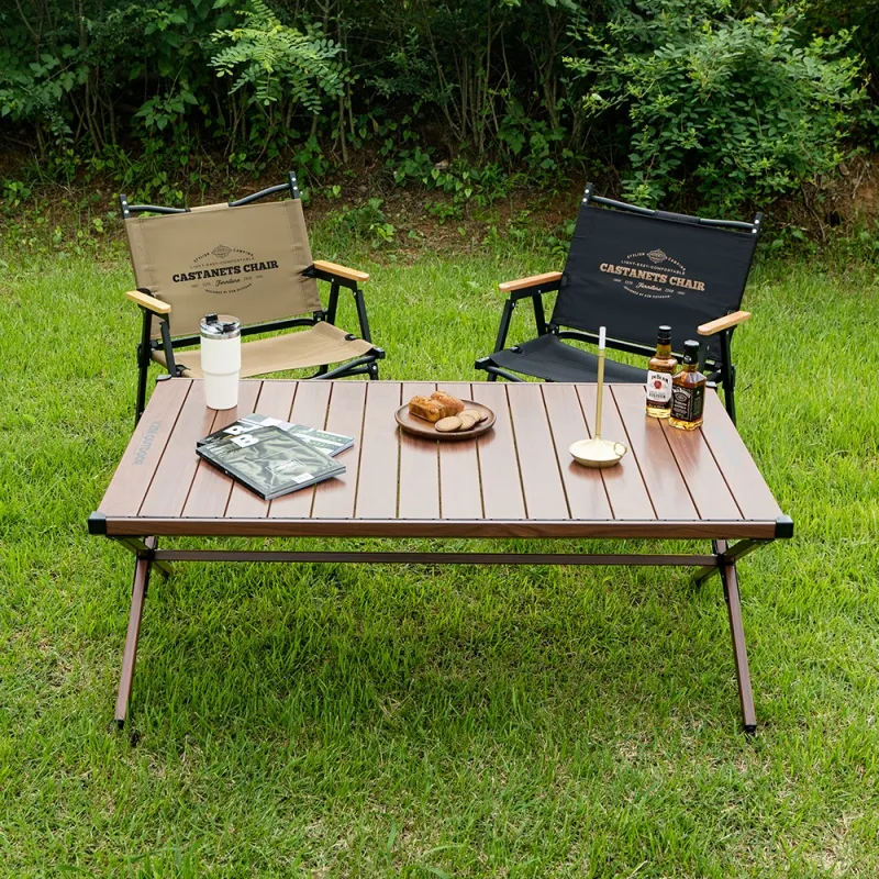 【綠色工場】新品上市 KAZMI KZM 輕量蛋捲桌 鋁合金桌 露營桌 摺疊桌 野餐桌 收納桌 (K22T3U08)