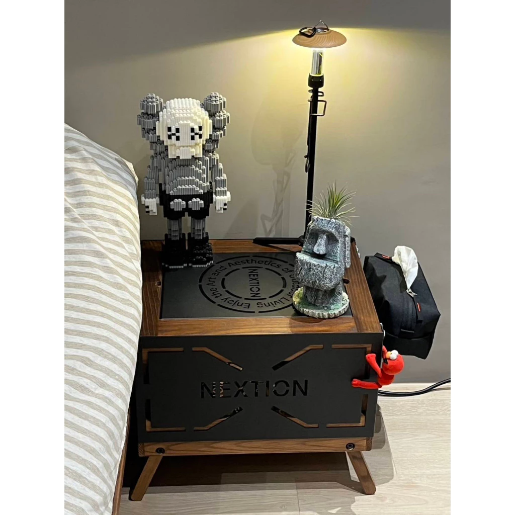 【綠色工場】Nextion 寒露箱桌 實木收納箱 摺疊箱桌 百變箱 原木鐵桌 梣木實木