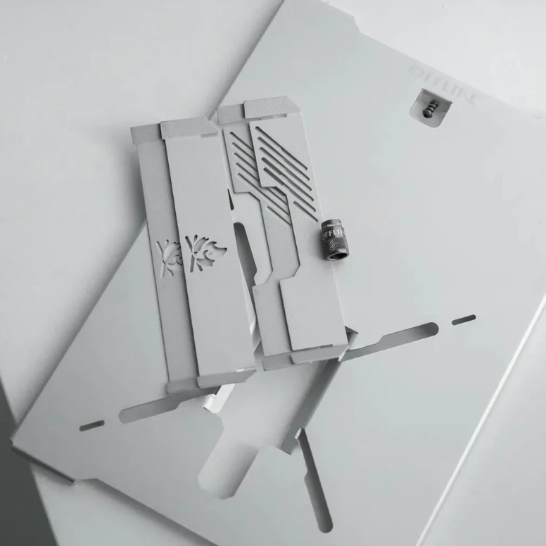 Offline 1單位SOTO鋁桌板【綠色工場】IGT一單位爐架 單口爐架 SOTO專用 贈品牌開關旋鈕 銀/黑  5.0  5 評價 7 已