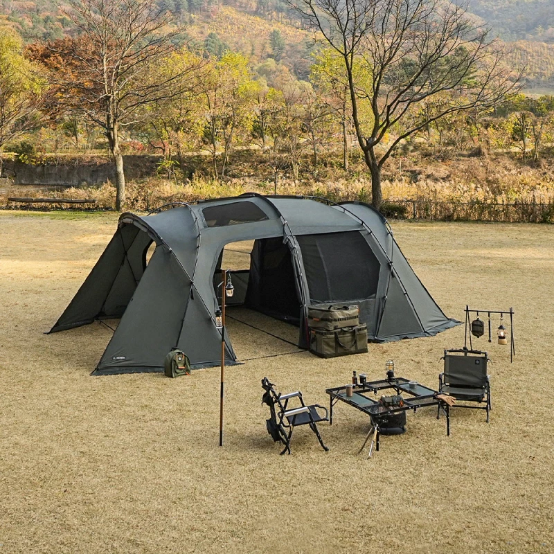 【綠色工場】KAZMI KZM GEOPATH PRO 黑森林別墅帳 一房一廳 四季帳 5人帳 露營帳 家庭帳 隧道帳