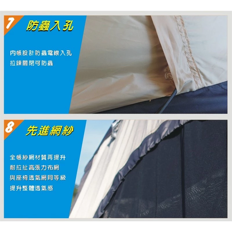 威力屋 318 【綠色工場】黑膠/銀膠帳篷 (BL-318) 8人帳篷 速搭帳 露營帳篷 四季帳 台灣製