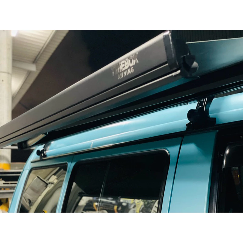 TIMEBOX 黑化版手搖車邊帳【綠色工場】TB-06-3025 搖桿式 手搖車邊帳篷 車邊天幕 客廳帳 天幕帳