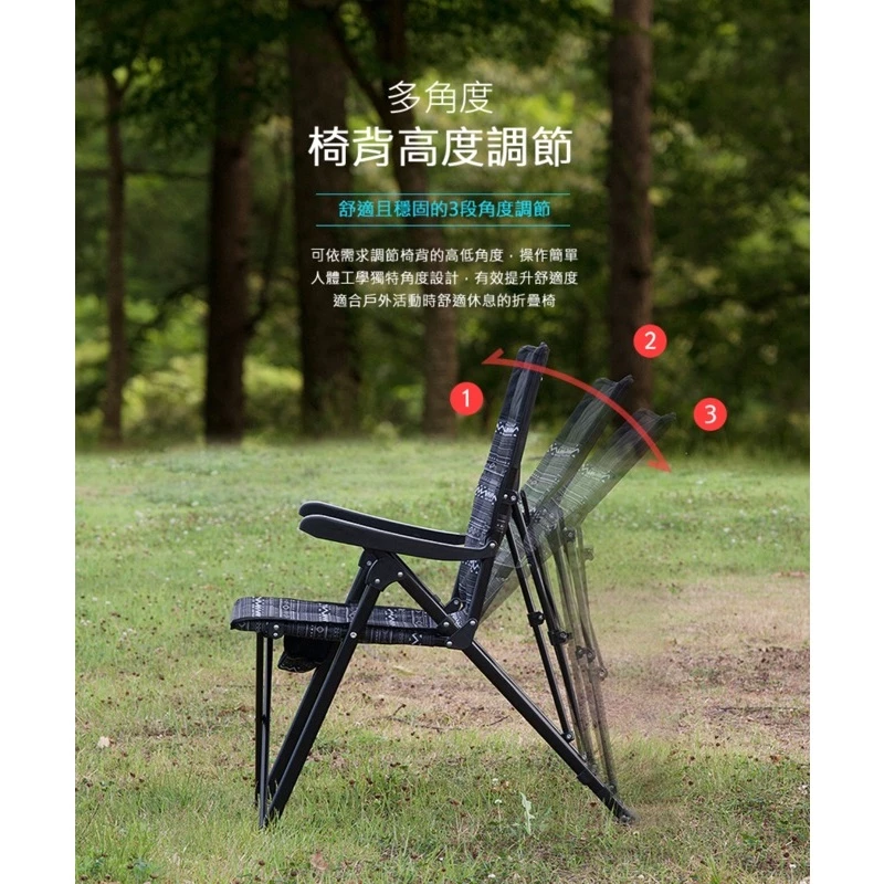 KAZMI KZM 工業風三段可調折疊椅【綠色工場】導演椅 摺疊椅 露營椅 大川椅 附收納袋 椅背可調整