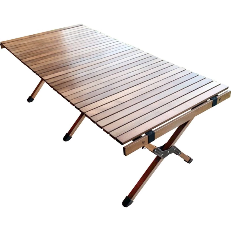 北緯23度 蛋捲桌 櫸木 120 原木桌 蛋捲桌 木製摺疊桌 舉木蛋捲桌 露營桌 收納桌