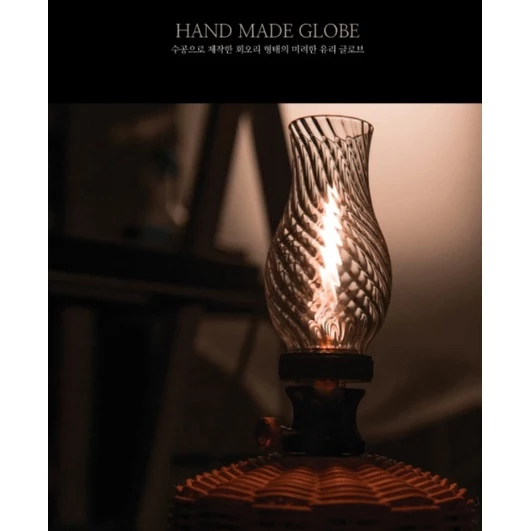 【綠色工場】韓國製 Top & Top Lucir 玻璃瓦斯燈 桌上型瓦斯燈 燭台燈 登山 野營 氣氛燈 照明燈具