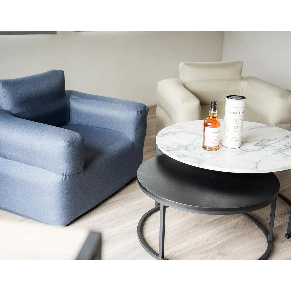 Outdoorbase Air 單品充氣沙發 (卡其色/深藍)【綠色工場】 懶人椅 露營美學 充氣椅 充氣沙發 可機洗