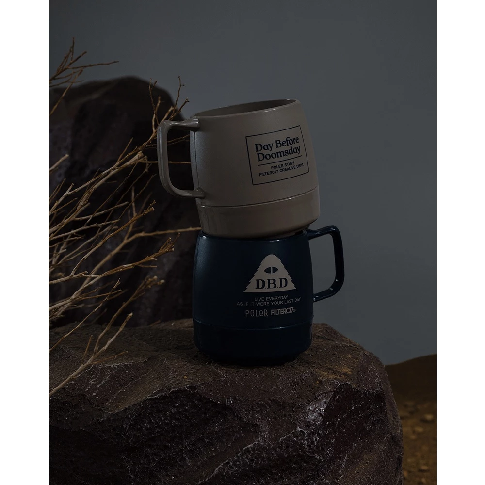 【綠色工場】Filter017® X POLeR® D.B.D Logo Dinex® 可層疊戶外保溫提耳杯 馬克杯