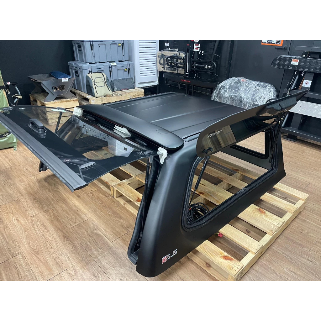 【綠色工場】SJS 後斗高蓋 皮卡側彈式窗戶高蓋-含中控鎖(適用 RANGER,HILUX) 皮卡改裝 pickup改裝