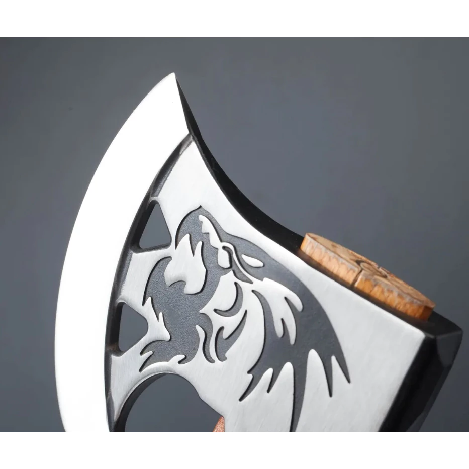 【綠色工場】TKS 野戰狼斧 二代 Pro Wolf 戰斧 斧頭 附保護斧套 山核桃木手柄 露營劈柴 砍柴