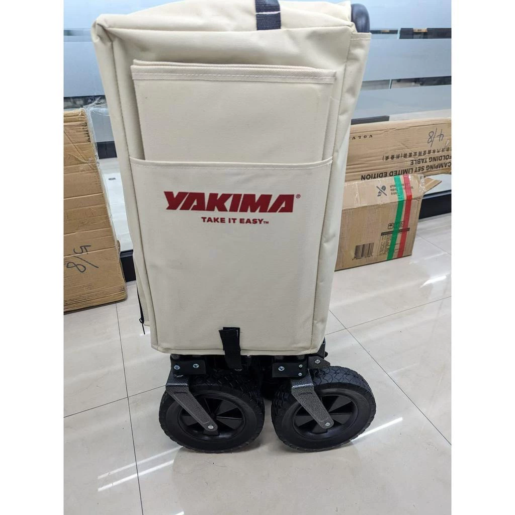 【綠色工場】YAKIMA 露營戶外手拉車 (附專用鋁桌板) 防水牛津布 手推車 折疊式拖車 露營推車 寵物推車 小孩推車