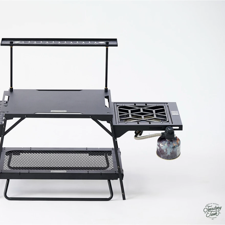 地域仕事 Territory-Task 下沉爐框+渡鴉圖騰五德【綠色工場】雪峰 GS-450R 平板單口爐 單位爐框