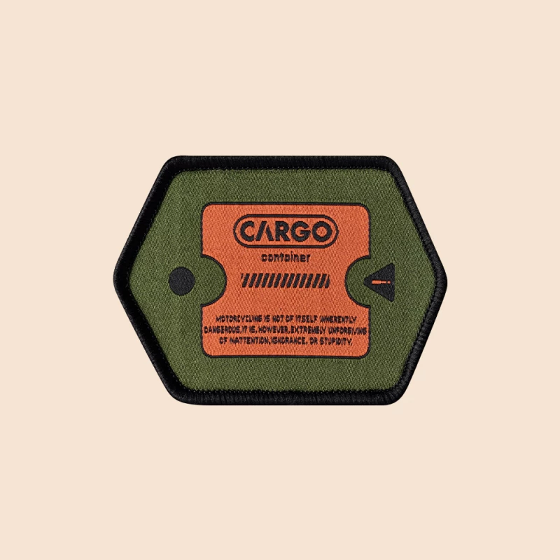 CARGO 復古風徽章【綠色工場】魔鬼氈黏貼 收納袋飾品 裝飾貼 裝飾小物 飾品