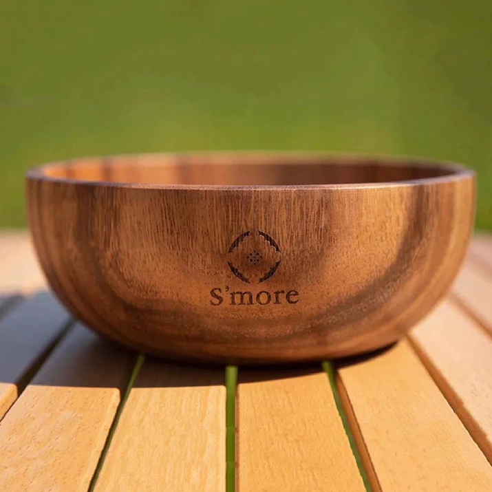 木製餐具沙拉碗 【綠色工場】實木碗 飯碗 湯碗 原木碗 野營戶外餐具 /時尚碗