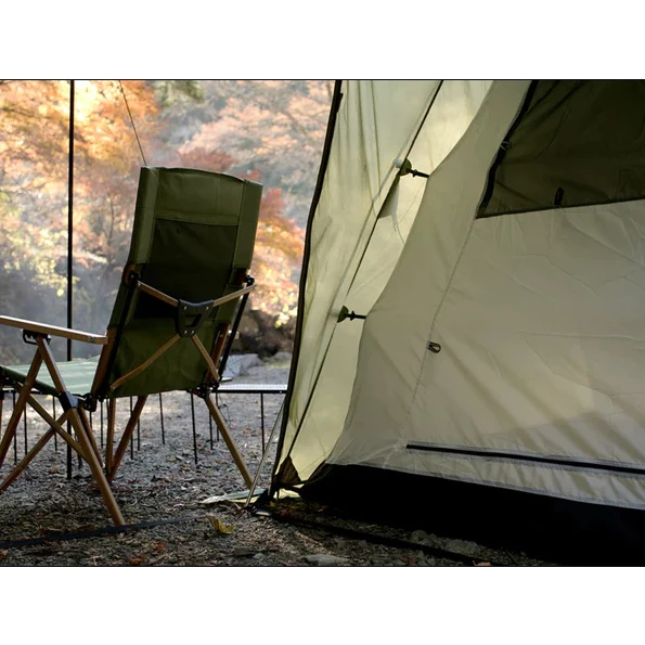可調節高背椅【綠色工場】露營高背椅 摺疊椅 大川椅 可調整椅背 附收納袋