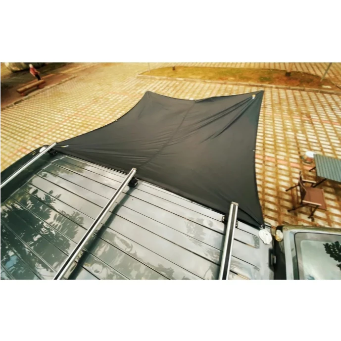 OUTDOOR TRIBE 車邊帳天幕【綠色工場】車邊邊布 車邊圍布 延伸天幕 黑膠天幕 5000mm防水係數