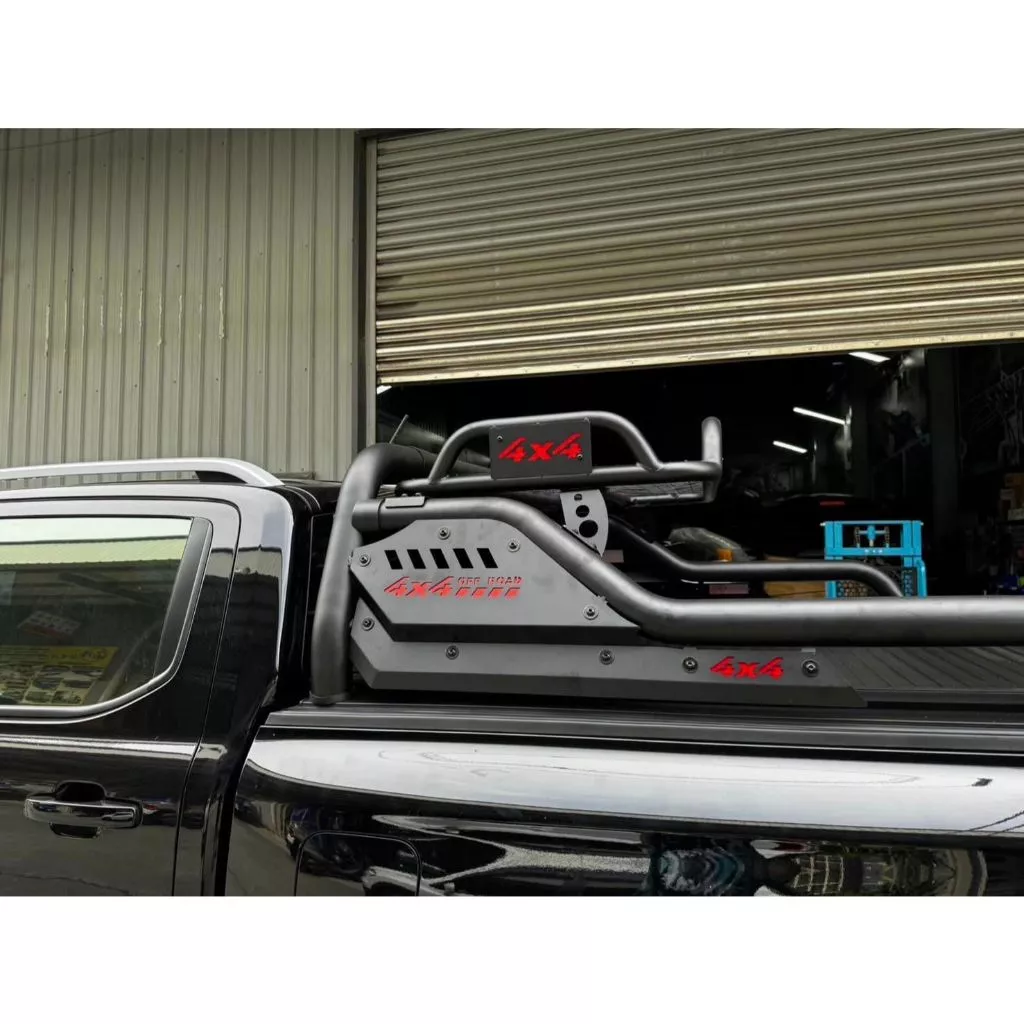 皮卡改裝全配組 捲簾+防滾架+置物盤+後斗保護飾板【綠色工場】pickup改裝 越野改裝 防滾籠 貨車改裝