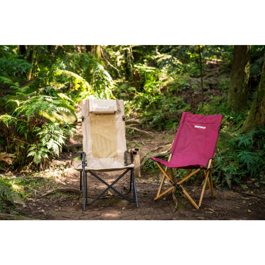 Yakima 鋁管木紋櫸木椅【綠色工場】露營椅 折疊椅 大川椅 休閒椅 鋁合金骨架 附收納袋 酒紅色