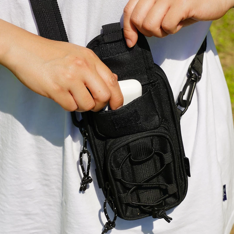 KAZMI KZM 工業風隨身包【綠色工場】小腰包 小廢包 隨身包 斜背包 側背包 迷你背袋 隨身袋