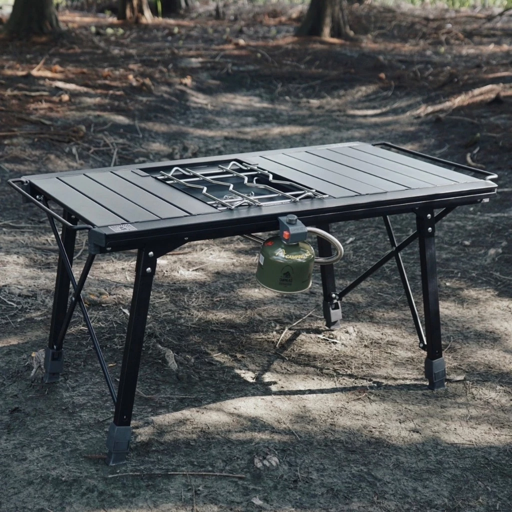 Camping Ace 野樂 野遊升降桌【綠色工場】IGT桌 蛋捲桌 鋁合金桌 露營桌 黑森戰術系列 ARC-91TB