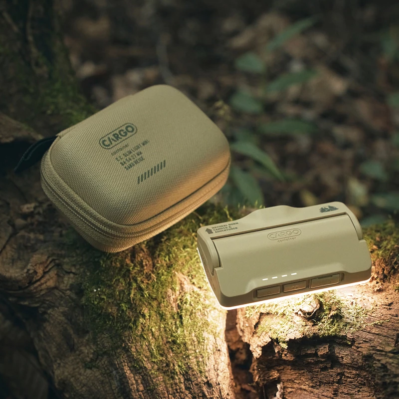 CARGO 工業風超輕量LED露營燈【綠色工場】照明燈 露營燈 LED燈 小夜燈 附收納盒 帳內燈 手持燈 防水燈