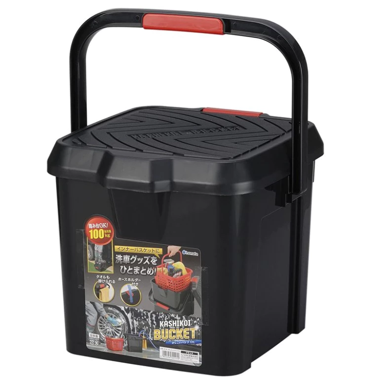 Inomata 戶外多功能桶 17L【綠色工場】日本製 RV桶 收納桶 置物桶 手提桶 洗澡桶 洗車桶 可乘坐