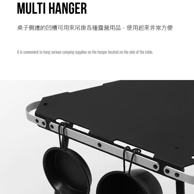 ONE SERIES 三角邊桌【綠色工場】kazmi 便攜桌 小桌 露營桌 鋁合金桌 黑化 可拼接桌 韓國選物