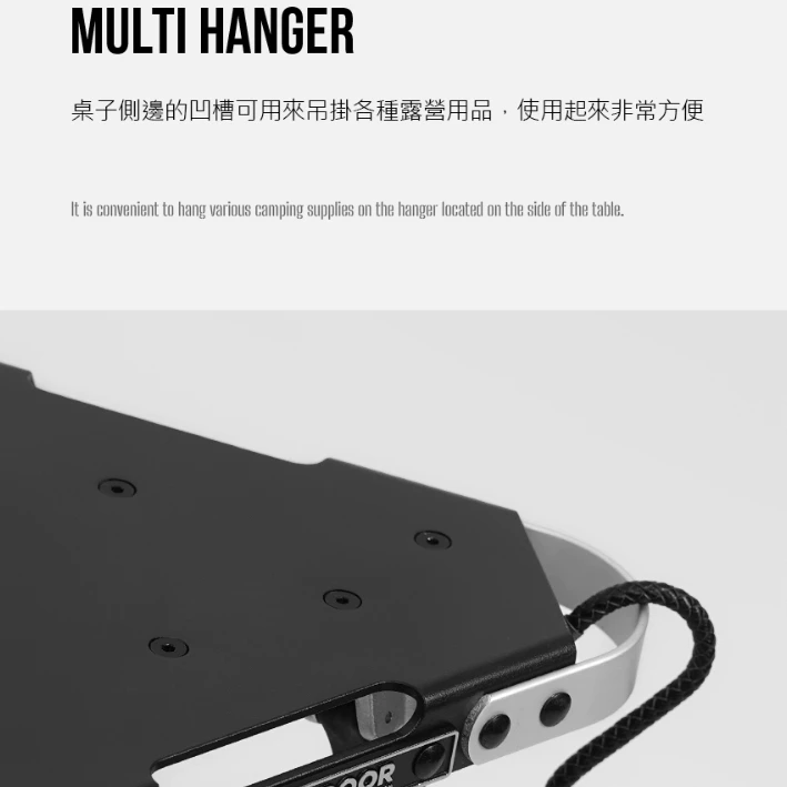 KZM ONE SERIES 三角吊掛架【綠色工場】三角掛架 掛物桌 三角桌 鋁合金桌 黑化 韓國選物