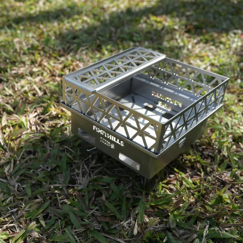 Foothills 不鏽鋼山麓焚火台KIDS【綠色工場】台灣製精品 附收納袋 烤架 柴爐 柴燒爐 取暖爐 焚火台